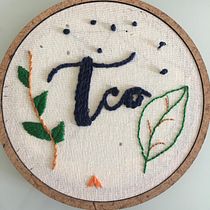 Meu projeto do curso: Técnicas básicas para bordado de letras. Un projet de Broderie , et Design textile de tessarobruna - 17.01.2022