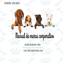 Mi Proyecto del curso: Desarrollo de un manual de identidad corporativa. Un projet de Design , Br, ing et identité, Gestion de la conception , et Marketing de corazonesperrosmx - 17.12.2021