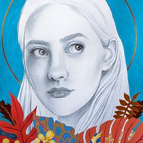 My project in Portrait with Pencil, Color Techniques and Photoshop course. Ilustração tradicional, Artes plásticas, Desenho a lápis, Desenho, Ilustração digital, e Desenho de retrato projeto de Olga Todorovska - 17.01.2022
