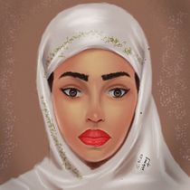 My project in Powerful Female Characters: Illustrating Confidence and Diversity course. Traditional illustration, Painting, Digital Illustration, Digital Drawing, and Digital Painting project by Coulibaly Kelemory - 01.17.2022