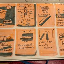 Mein Kursprojekt: Illustriertes Tagebuch: Tägliche bewusste Übung. Fine Arts, Sketching, Creativit, Drawing, and Sketchbook project by b_tschuppert - 02.07.2022