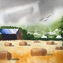 My project in Watercolor Landscapes: Experimental Tools and Techniques course. Projekt z dziedziny  Sztuki piękne,  Malarstwo i Malowanie akwarelą użytkownika Mary Dowson - 18.01.2022