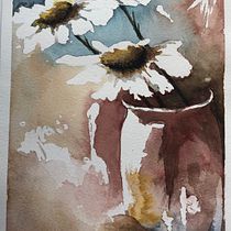Meu projeto do curso: Paisagens em aquarela: técnicas e ferramentas experimentais. Een project van  Beeldende kunst, Schilderij y Aquarelschilderen van iza.ruschel - 18.01.2022