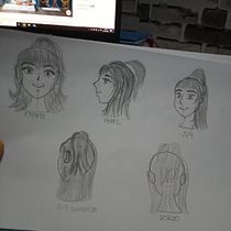 Meu projeto do curso: Criação de personagens de mangá. Traditional illustration, Character Design, Comic, and Manga project by Priscila Lima de Andrade - 01.18.2022