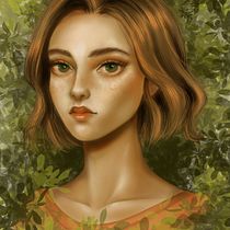Mi Proyecto del curso: Retratos digitales de fantasía con Photoshop. Traditional illustration, Drawing, Digital Illustration, Portrait Drawing, Digital Drawing, and Digital Painting project by Nuria Recasens - 01.18.2022