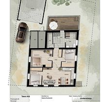 My project in Postproduction of Architectural Plans in Photoshop course. Architecture, Digital Architecture, and Architectural Illustration project by Hanna Kurlovich - 01.18.2022
