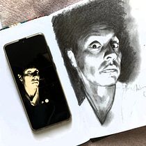 Mi Proyecto del curso: Retrato realista con lápiz de grafito instagram @juanocol. Traditional illustration, Fine Arts, Sketching, Pencil Drawing, Drawing, Portrait Drawing, Realistic Drawing, Artistic Drawing, and Figure Drawing project by jhidalgobeltran - 01.18.2022