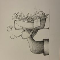 Il mio progetto del corso: Illustrazione surrealista con pennarelli Ein Projekt aus dem Bereich Traditionelle Illustration, Bleistiftzeichnung, Zeichnung, Realistische Zeichnung, Artistische Zeichnung und Illustration mit Tinte von anteprima.francesca - 18.01.2022