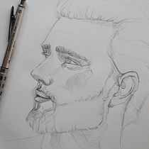 Il mio progetto del corso: Ritratto su blocco da disegno: esplora il volto umano. Un progetto di Bozzetti, Disegno, Disegno di ritratti, Disegno artistico e Sketchbook di barbaramilano1976 - 18.01.2022