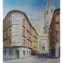 Mi Proyecto del curso: Dibujo arquitectónico con acuarela y tinta. Sketching, Drawing, Watercolor Painting, Architectural Illustration, Sketchbook & Ink Illustration project by Carlos Gutiérrez - 01.18.2022