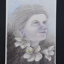 Meu projeto do curso: Retrato criativo em chiaroscuro com lápis. Un projet de Illustration traditionnelle, Dessin au cra, on, Dessin de portrait, Dessin artistique, Dessin aux cra , et ons de couleur de Susana Garcia - 18.01.2022