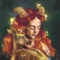 Mi Proyecto del curso: Retratos digitales de fantasía con Photoshop. Traditional illustration, Drawing, Digital Illustration, Portrait Drawing, Digital Drawing, and Digital Painting project by Clara Moreira - 01.18.2022