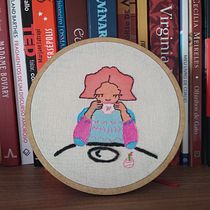 Meu projeto do curso: Criação de retratos bordados com aquarela. Un proyecto de Pintura, Pintura a la acuarela, Bordado y Diseño textil de Luana Helena Ribeiro - 18.01.2022