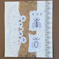 Mein Kursprojekt: Experimentelle Sticktechniken auf Papier. Un progetto di Belle arti, Collage, Ricamo e Textile Design di JuRu Trö-Si - 19.01.2022
