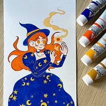 First project in Editorial Illustration of Characters in Gouache course. Un projet de Illustration traditionnelle, Conception de personnages, Dessin, Illustration numérique , et Peinture gouache de Arianna Mancuso - 19.01.2022