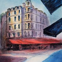 Meu projeto do curso: Desenho arquitetônico com aquarela e tinta. Sketching, Drawing, Watercolor Painting, Architectural Illustration, Sketchbook & Ink Illustration project by Patrícia Gonsalves - 01.19.2022