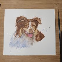 My project in Expressive Animal Portraits in Watercolor course. Un projet de Illustration traditionnelle, Aquarelle, Dessin réaliste et Illustration naturaliste de Henriëtte Doornwaard - 20.01.2022
