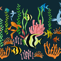 My project in Digital Pattern Illustration Inspired by Flora and Fauna course. Un progetto di Illustrazione tradizionale, Pattern design, Disegno, Illustrazione digitale e Illustrazione botanica di senda.lssisne - 20.01.2022