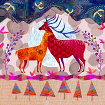 My project in Playful Animal Illustration with Photoshop course. Traditional illustration, and Digital Illustration project by Karen Edward - 01.20.2022