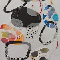 Meu projeto do curso: Técnicas de bordado experimental sobre papel. Un progetto di Belle arti, Collage, Ricamo e Textile Design di Sílvia Condeças - 20.01.2022