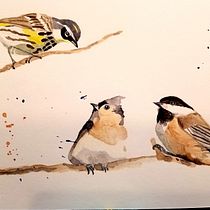 My project in Artistic Watercolor Techniques for Illustrating Birds course. Traditional illustration, Watercolor Painting, Realistic Drawing, and Naturalistic Illustration project by krist3ann3 - 01.19.2022