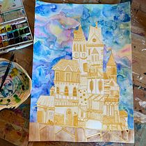 Mon projet du cours : Techniques modernes d’aquarelle. Un progetto di Illustrazione tradizionale, Belle arti, Pittura e Pittura ad acquerello di tisobofi - 20.01.2022