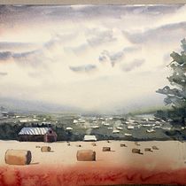 My project in Watercolor Landscapes: Experimental Tools and Techniques course. Een project van  Beeldende kunst, Schilderij y Aquarelschilderen van johanna.holmberg - 20.01.2022