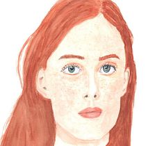 My project in Watercolor Portrait from a Photo course. Traditional illustration, Watercolor Painting, and Portrait Drawing project by susanstham - 01.14.2022