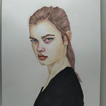 Mi Proyecto del curso: Retrato en acuarela a partir de una fotografía. Traditional illustration, Watercolor Painting, and Portrait Drawing project by montseferrando - 01.21.2022