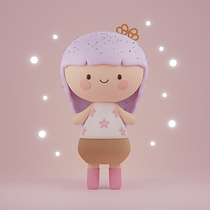 Mi Proyecto del curso: Creación de personajes kawaii en 3D con Blender  Ein Projekt aus dem Bereich Traditionelle Illustration, Design von Figuren, Digitale Illustration, 3-D-Modellierung und Manga von Mayra Garay - 21.01.2022