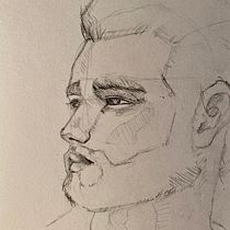 Mój projekt z kursu: Szkicowanie portretów: odkrywaj ludzką twarz. Un progetto di Bozzetti, Disegno, Disegno di ritratti, Disegno artistico e Sketchbook di sawkakarolina - 22.01.2022