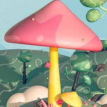 Journey to the Beanstalk Ein Projekt aus dem Bereich Traditionelle Illustration, 3D, Digitale Illustration und 3-D-Modellierung von Ovidiu Antonio - 19.01.2022