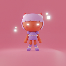 First time making 3D chars <3 Ein Projekt aus dem Bereich Traditionelle Illustration, Design von Figuren, Digitale Illustration, 3-D-Modellierung und Manga von Barbara Knupp - 23.01.2022
