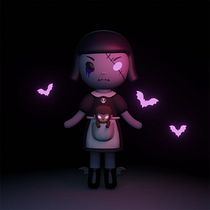 My project in Kawaii Character Creation in 3D with Blender  course Ein Projekt aus dem Bereich Traditionelle Illustration, Design von Figuren, Digitale Illustration, 3-D-Modellierung und Manga von Candy Gunawan - 23.01.2022