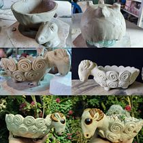 Mi Proyecto del curso: Creación de macetas de cerámica con personalidad. Arts, Crafts, Fine Arts, and Ceramics project by Acuarela Del Mar Serrada Pérez - 01.11.2022