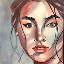 My project in Artistic Portrait with Watercolors course. Fine Arts, Painting, Watercolor Painting, and Portrait Drawing project by megan1410 - 01.23.2022