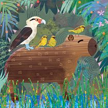 Mi Proyecto del curso: Animales ilustrados llenos de vida y color con Photoshop. Traditional illustration, and Digital Illustration project by Carolina Corrales - 01.23.2022