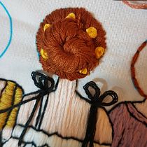 Meu projeto do curso: Técnicas para bordar cabelos em 3D. Een project van Ontwerp van accessoires, Kostuumontwerp, Borduurwerk, Kleurentheorie y Textielontwerp van lilia_4 - 23.01.2022