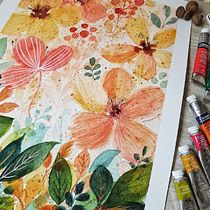 Mi Proyecto del curso: Acuarela floral: conecta con la naturaleza. Un progetto di Illustrazione tradizionale, Pittura, Pittura ad acquerello e Illustrazione botanica di Pachi Emdi - 23.01.2022