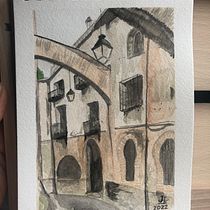 Mi Proyecto del curso: Paisajes urbanos en acuarela. Un progetto di Belle arti, Pittura ad acquerello e Illustrazione architettonica di juliair - 23.01.2022