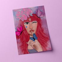 Meu projeto do curso: Retrato digital no Photoshop com um toque de fantasia. Traditional illustration, Drawing, Digital Illustration, Portrait Drawing, Digital Drawing, and Digital Painting project by Diana Akel - 01.24.2022