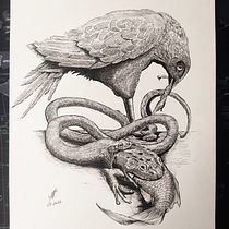 My project in Surrealistic Fineliner Illustration course Ein Projekt aus dem Bereich Traditionelle Illustration, Bleistiftzeichnung, Zeichnung, Realistische Zeichnung, Artistische Zeichnung und Illustration mit Tinte von Maurizio Bonaiuto - 21.01.2022