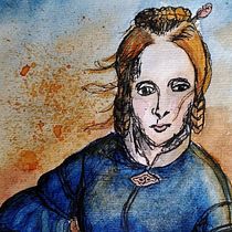 Mein Abschlussprojekt: Aquarellsketching: Drück deine Ideen aus - Annette von Droste Hülshoff - Meersburg. Traditional illustration, Sketching, Creativit, Drawing, Watercolor Painting, and Sketchbook project by Anne Pelz - 01.24.2022
