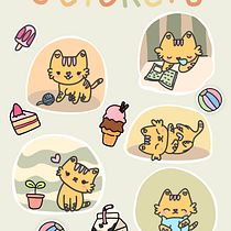 My project in Kawaii Illustration: Create Charming Characters course. Traditional illustration, Character Design, and Manga project by Jiaqi Tan - 01.22.2022