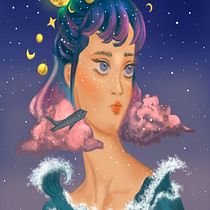 My project in Digital Fantasy Portraits with Photoshop course. Traditional illustration, Drawing, Digital Illustration, Portrait Drawing, Digital Drawing, and Digital Painting project by Sandy Alaa - 01.24.2022
