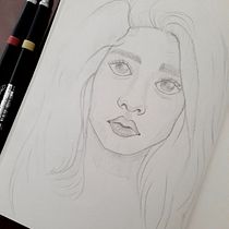 My project in Portrait Sketchbooking: Explore the Human Face course. Un proyecto de Bocetado, Dibujo, Dibujo de Retrato, Dibujo artístico y Sketchbook de Chamila Perera - 25.01.2022