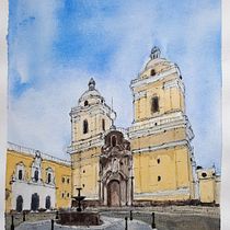 Mi Proyecto del curso: Dibujo arquitectónico con acuarela y tinta. Sketching, Drawing, Watercolor Painting, Architectural Illustration, Sketchbook & Ink Illustration project by pierre_gabriel79 - 01.24.2022