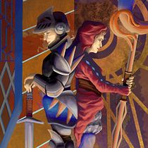 Mi Proyecto del curso: Ilustración fantástica y de ciencia ficción en Procreate. El Caballero y la Hechicera.. Design, Ilustração tradicional, Ilustração digital, e Design digital projeto de Cuauhtémoc Islas - 24.01.2022