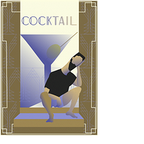 My project in Art Deco Style for Digital Illustration course. Traditional illustration, Fine Arts, Poster Design, and Digital Illustration project by Eduardo Peixoto - 04.27.2021