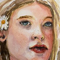 My project in Watercolor Portrait from a Photo course. Traditional illustration, Watercolor Painting, and Portrait Drawing project by anna_oram - 01.25.2022
